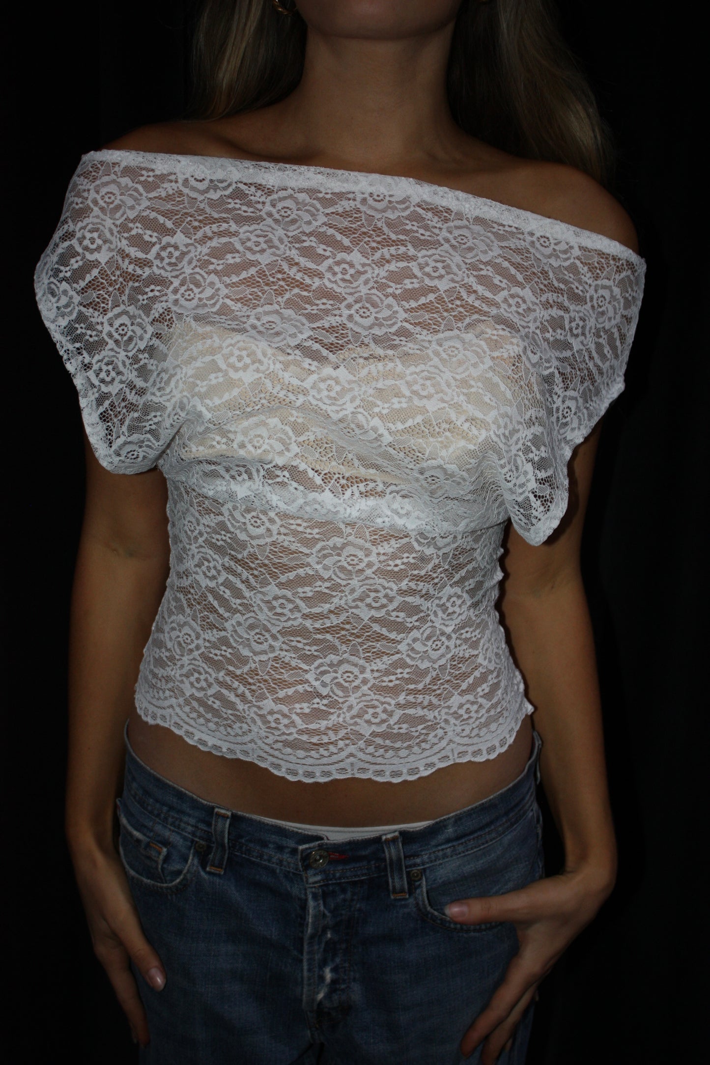 Mademoiselle top in White