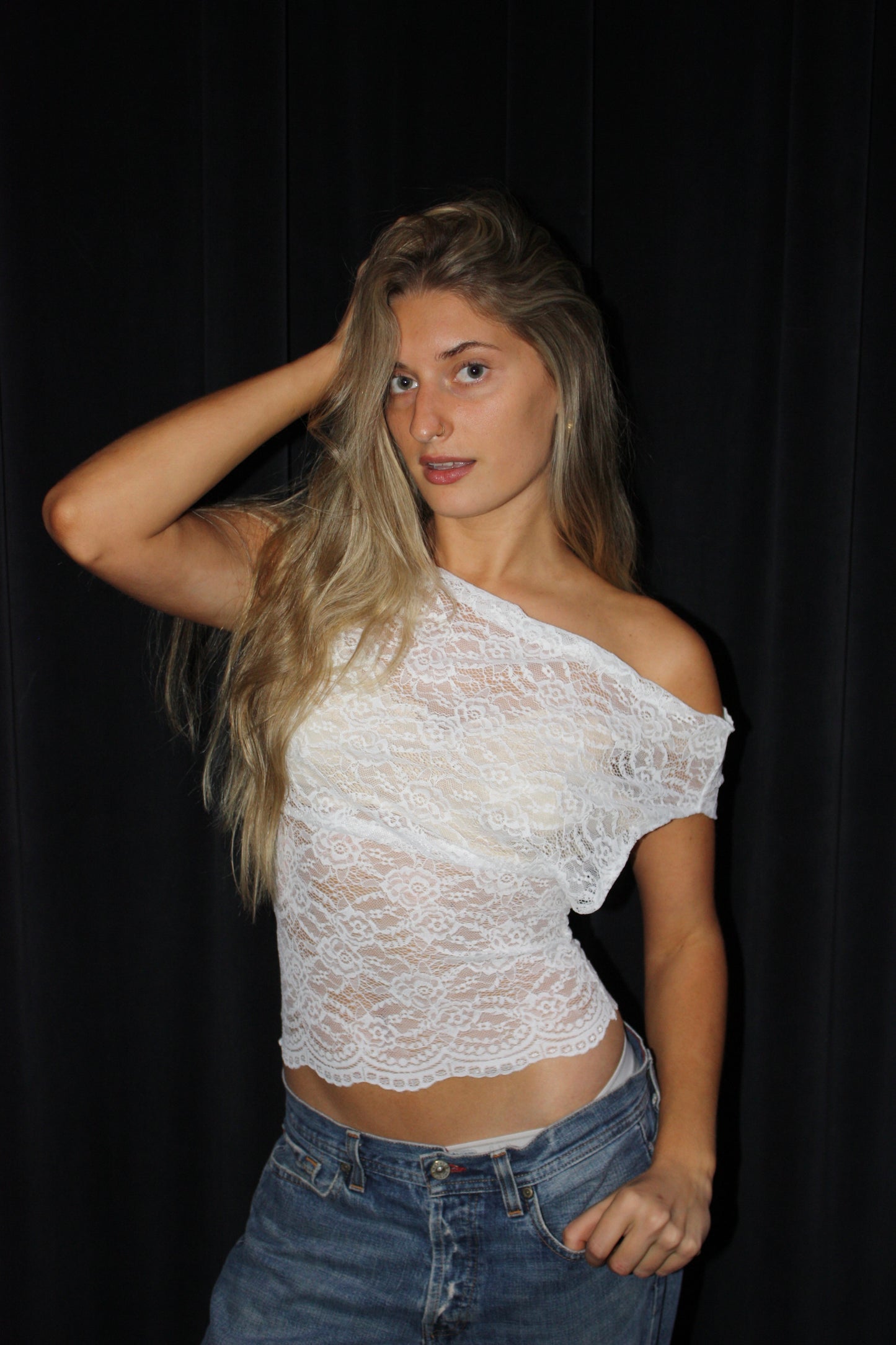 Mademoiselle top in White