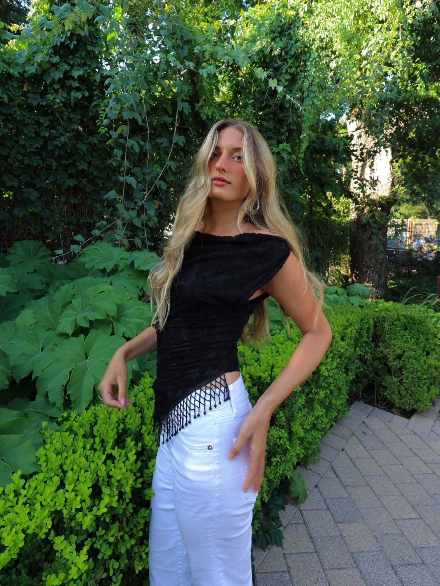 Solène beaded top
