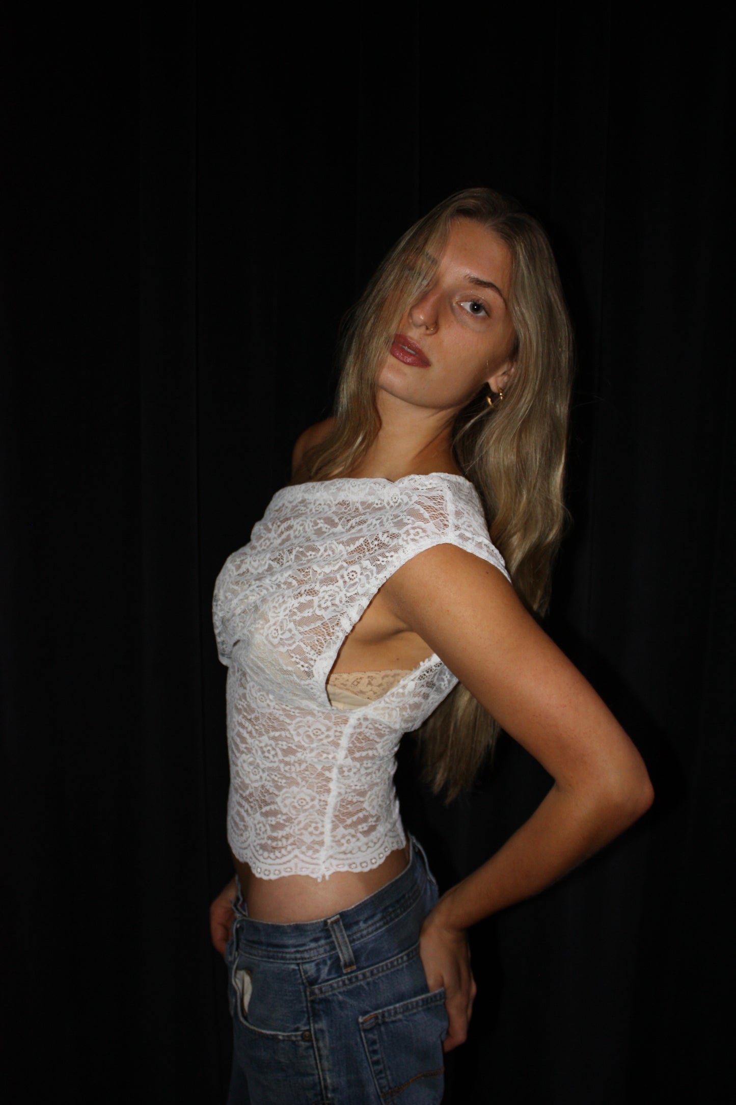 Mademoiselle top in White