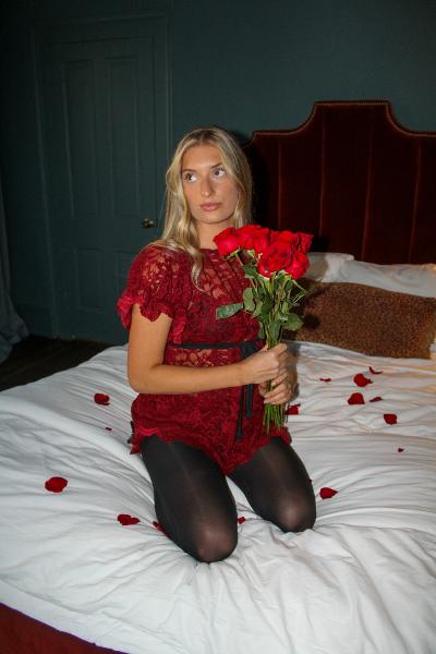 The Crimson Babydoll Set